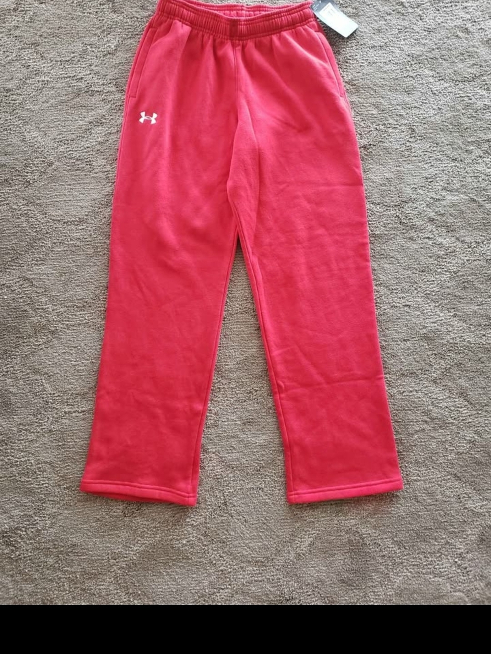 Under Armour Kids Hot Pink Fleece Joggers